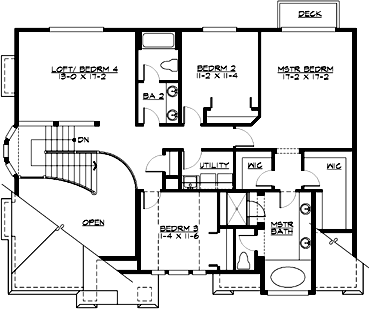 Upper/Second Floor Plan:88-378