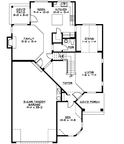 Main Floor Plan: 88-412