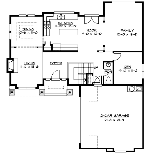 Main Floor Plan: 88-424