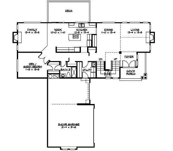 Main Floor Plan: 88-447