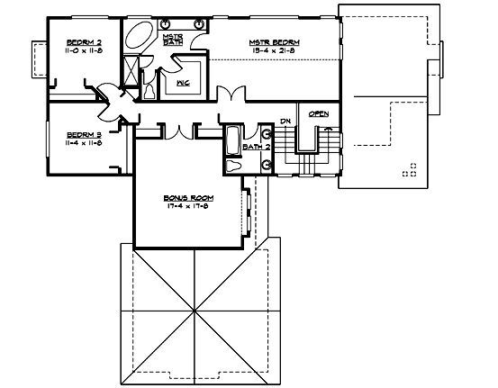 Upper/Second Floor Plan:88-447