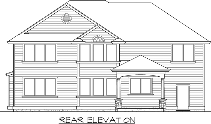 Rear Elevations Plan:88-477