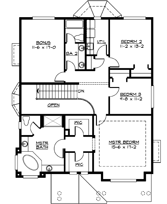 Upper/Second Floor Plan:88-499