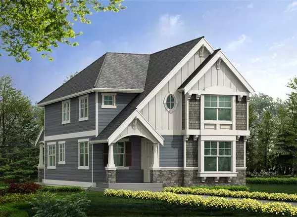 Traditional house plans 88-508 - front exterior, 2,825 sq ft, 4 bed, 2 bath house plans | Monster House Plans