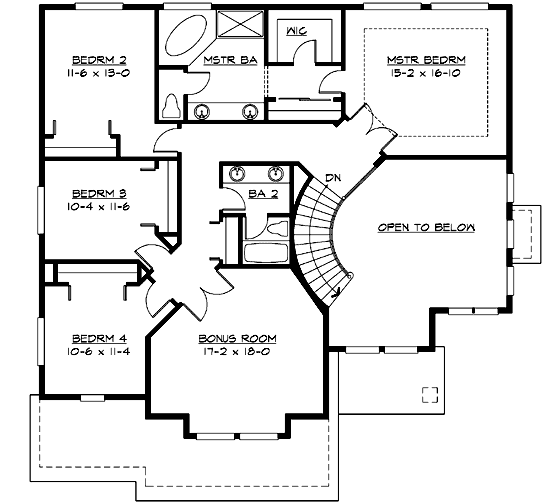Upper/Second Floor Plan:88-525