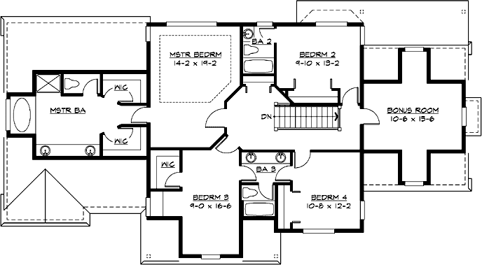 Upper/Second Floor Plan:88-529