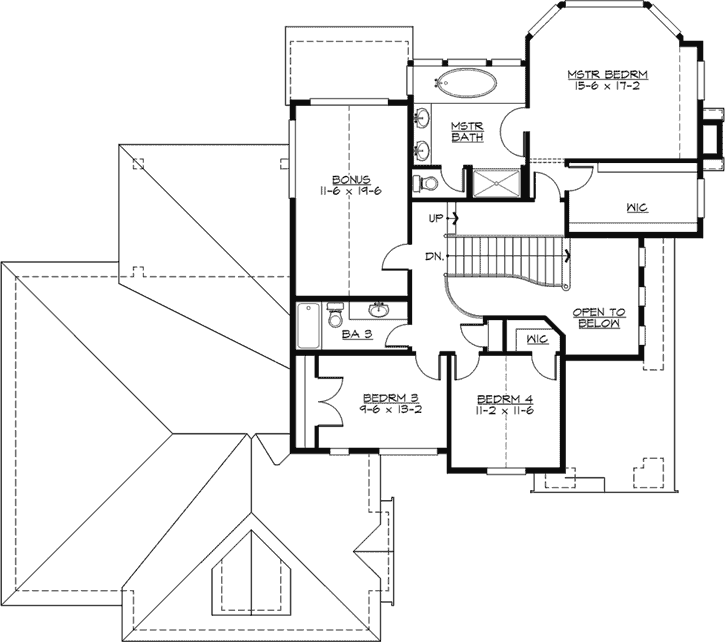 Upper/Second Floor Plan:88-533
