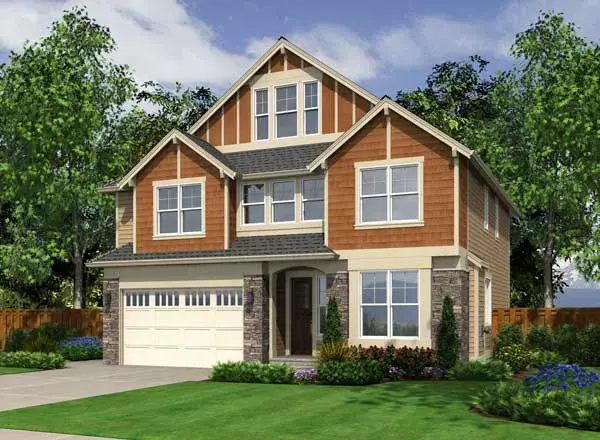 Craftsman house plans 88-556 - front exterior, 3,202 sq ft, 5 bed, 3 bath house plans | Monster House Plans