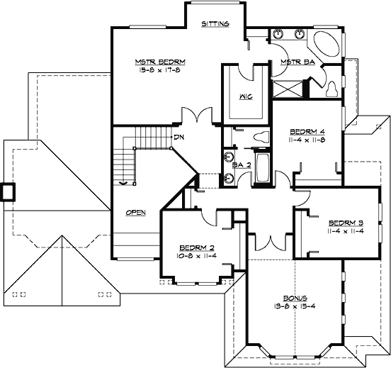Upper/Second Floor Plan:88-559