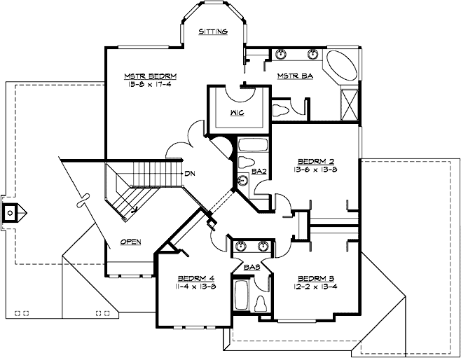 Upper/Second Floor Plan:88-560