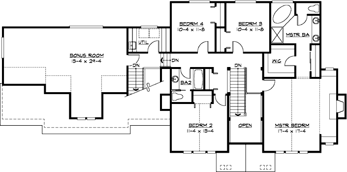 Upper/Second Floor Plan:88-568