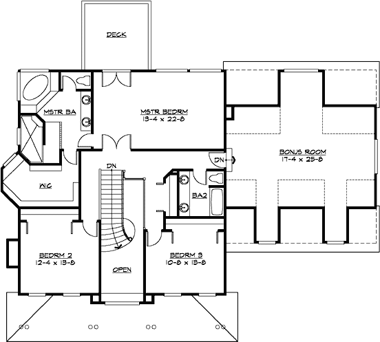 Upper/Second Floor Plan:88-573