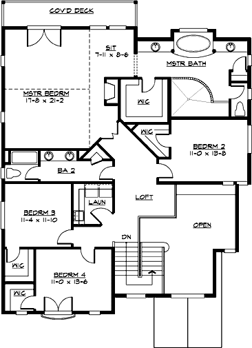 Upper/Second Floor Plan:88-577