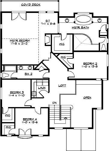 Upper/Second Floor Plan:88-578