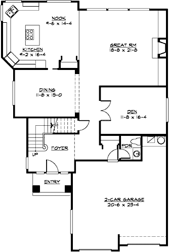Main Floor Plan: 88-594