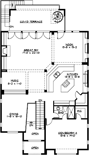 Upper/Second Floor Plan:88-602