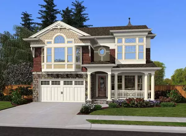 Victorian house plans 88-605 - front exterior, 3,380 sq ft, 3 bed, 3 bath house plans | Monster House Plans