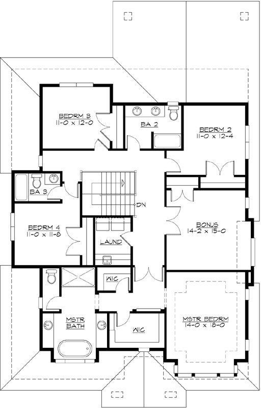 Upper/Second Floor Plan:88-609