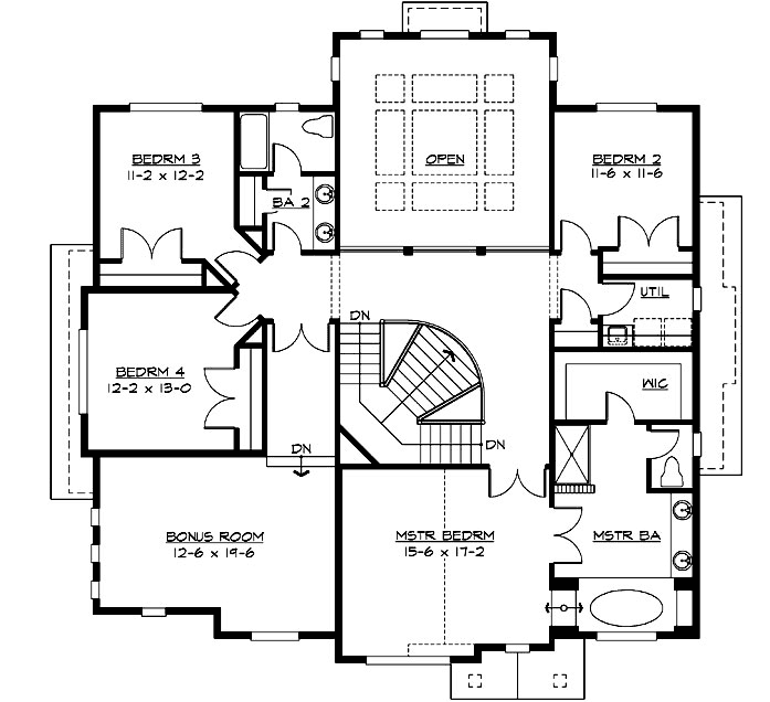 Upper/Second Floor Plan:88-621
