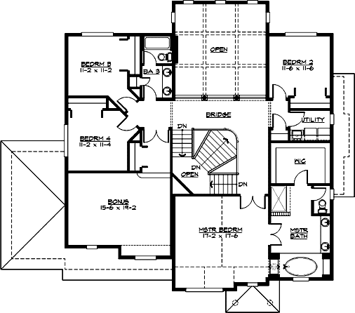 Upper/Second Floor Plan:88-630