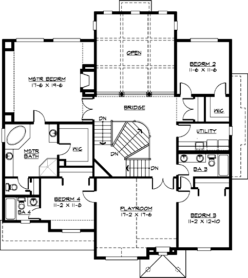 Upper/Second Floor Plan:88-631