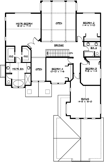 Upper/Second Floor Plan:88-638