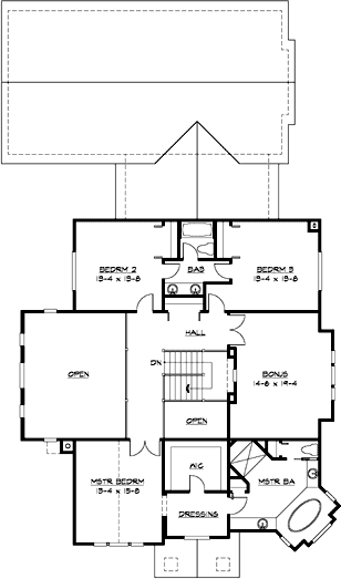 Upper/Second Floor Plan:88-653