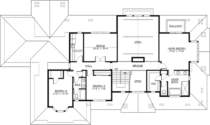 Upper/Second Floor Plan:88-660