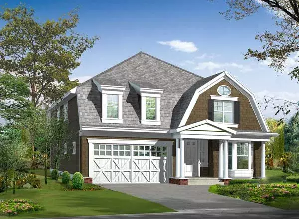 Hampton house plans 88-697 - front exterior, 4,396 sq ft, 5 bed, 3 bath house plans | Monster House Plans