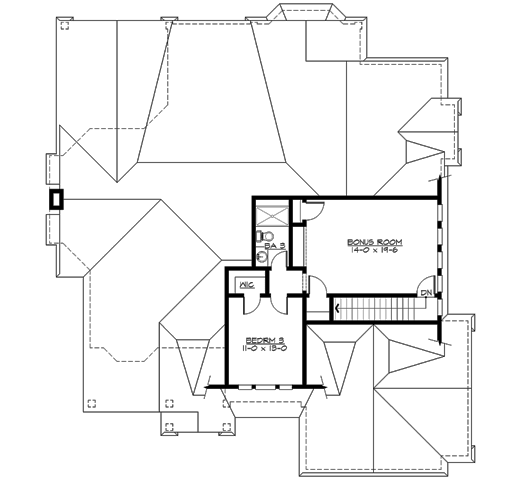Upper/Second Floor Plan:88-955