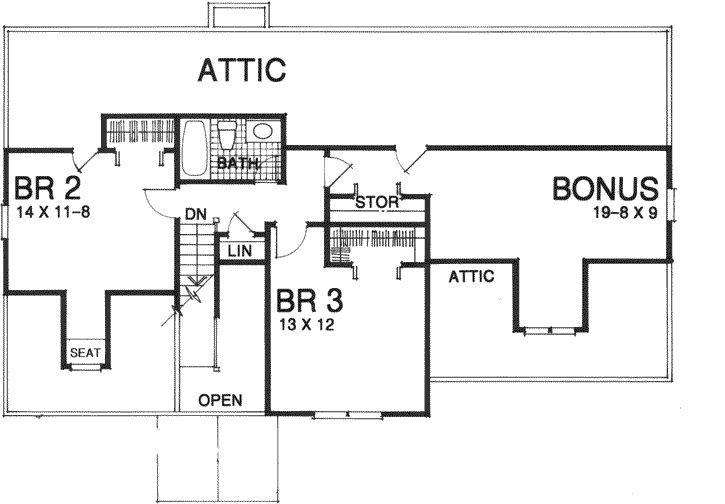 Upper/Second Floor Plan:89-106