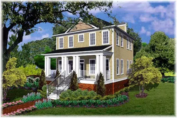 Craftsman house plans 89-110 - front exterior, 1,740 sq ft, 3 bed, 2 bath house plans | Monster House Plans