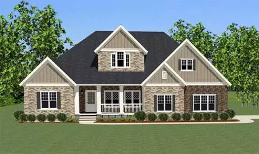 Traditional house plans 90-108 - front exterior, 3,135 sq ft, 4 bed, 3 bath house plans | Monster House Plans
