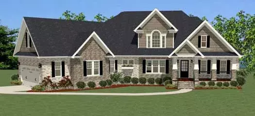 Craftsman house plans 90-109 - front exterior, 2,900 sq ft, 3 bed, 3 bath house plans | Monster House Plans