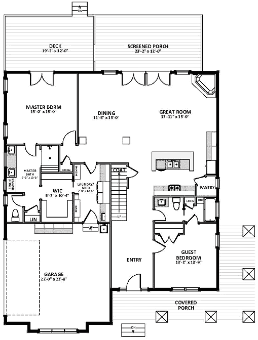 Main Floor Plan: 90-143