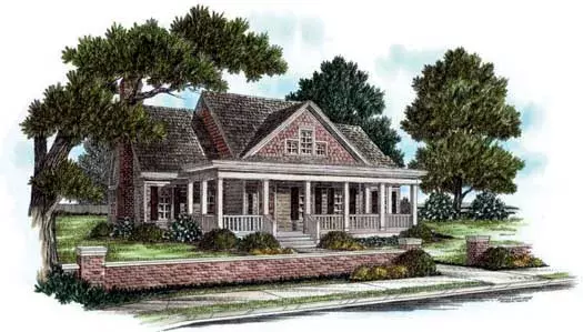 Country house plans 94-101 - front exterior, 3,010 sq ft, 3 bed, 3 bath house plans | Monster House Plans