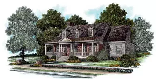 Country house plans 94-102 - front exterior, 3,561 sq ft, 5 bed, 4 bath house plans | Monster House Plans