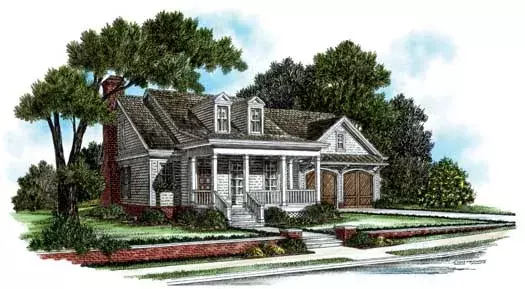 Southern house plans 94-105 - front exterior, 3,324 sq ft, 5 bed, 4 bath house plans | Monster House Plans