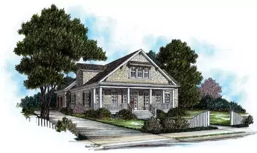 Southern house plans 94-108 - front exterior, 2,853 sq ft, 4 bed, 3 bath house plans | Monster House Plans
