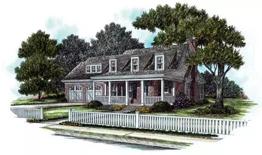 Country house plans 94-114 - front exterior, 3,562 sq ft, 4 bed, 4 bath house plans | Monster House Plans