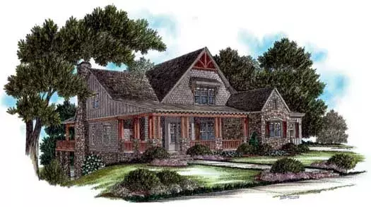 Country house plans 94-117 - front exterior, 4,016 sq ft, 5 bed, 5 bath house plans | Monster House Plans