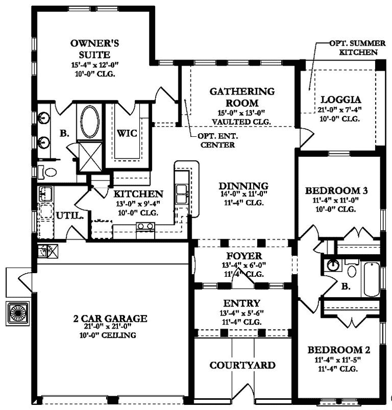 Main Floor Plan: 95-116
