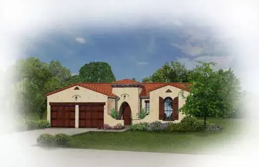 Spanish house plans 95-122 - front exterior, 2,031 sq ft, 4 bed, 3 bath house plans | Monster House Plans