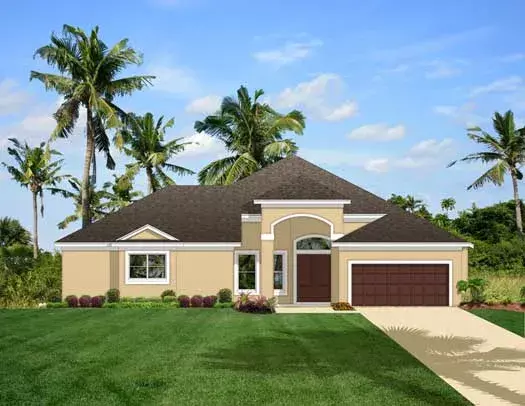 Mediterranean house plans 95-136 - front exterior, 2,366 sq ft, 3 bed, 3 bath house plans | Monster House Plans