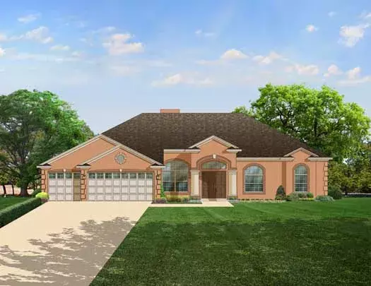 Traditional house plans 95-137 - front exterior, 2,405 sq ft, 4 bed, 3 bath house plans | Monster House Plans