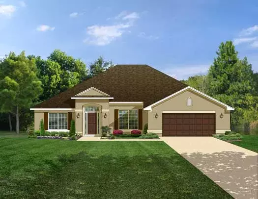 Traditional house plans 95-142 - front exterior, 2,508 sq ft, 4 bed, 3 bath house plans | Monster House Plans
