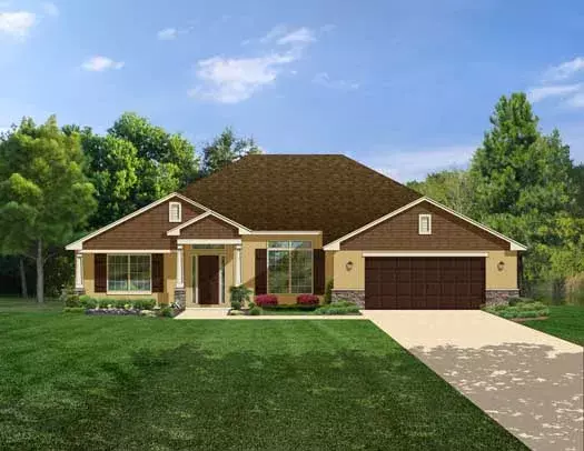 Traditional house plans 95-144 - front exterior, 2,508 sq ft, 4 bed, 3 bath house plans | Monster House Plans