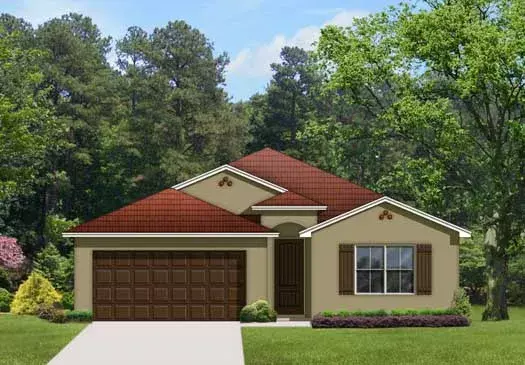 Traditional house plans 95-152 - front exterior, 1,908 sq ft, 4 bed, 2 bath house plans | Monster House Plans