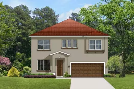 Traditional house plans 95-158 - front exterior, 2,405 sq ft, 5 bed, 3 bath house plans | Monster House Plans