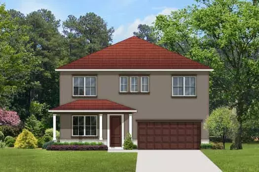 Traditional house plans 95-159 - front exterior, 2,405 sq ft, 4 bed, 2 bath house plans | Monster House Plans
